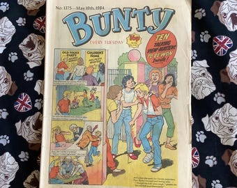 Rare Vintage May 19, 1984 'Bunty' For Girls' Comic No 1375 - Collectable -Childhood Nostalgia - Fun & Unusual Birth Year Gift For Her