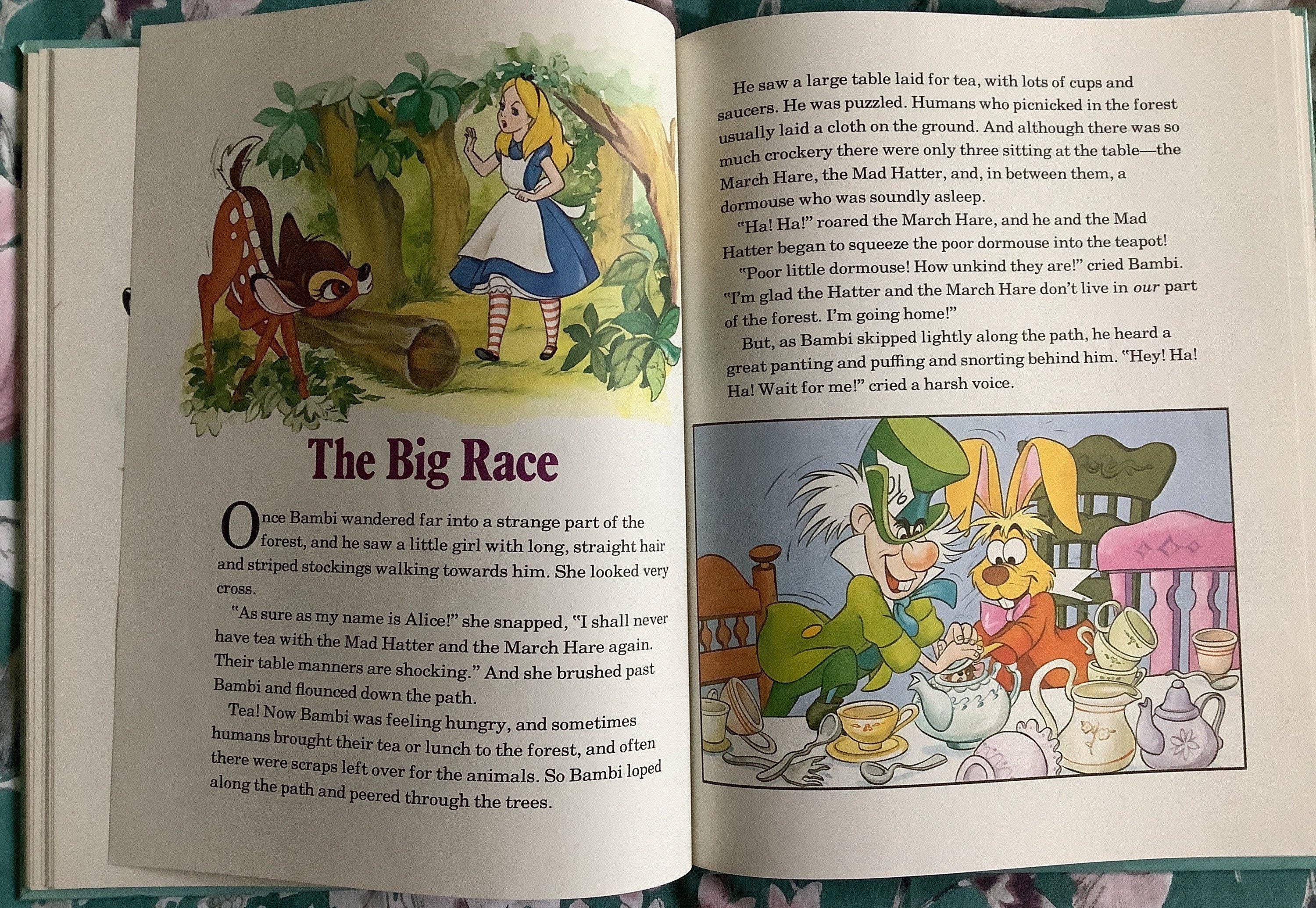 洋書　古書　ヴィンテージ　バンビ　美しい装丁とイラスト　物語　インテリアにも♡ 希少なヴィンテージ 1980 年「ウォルト ディズニーのバンビの