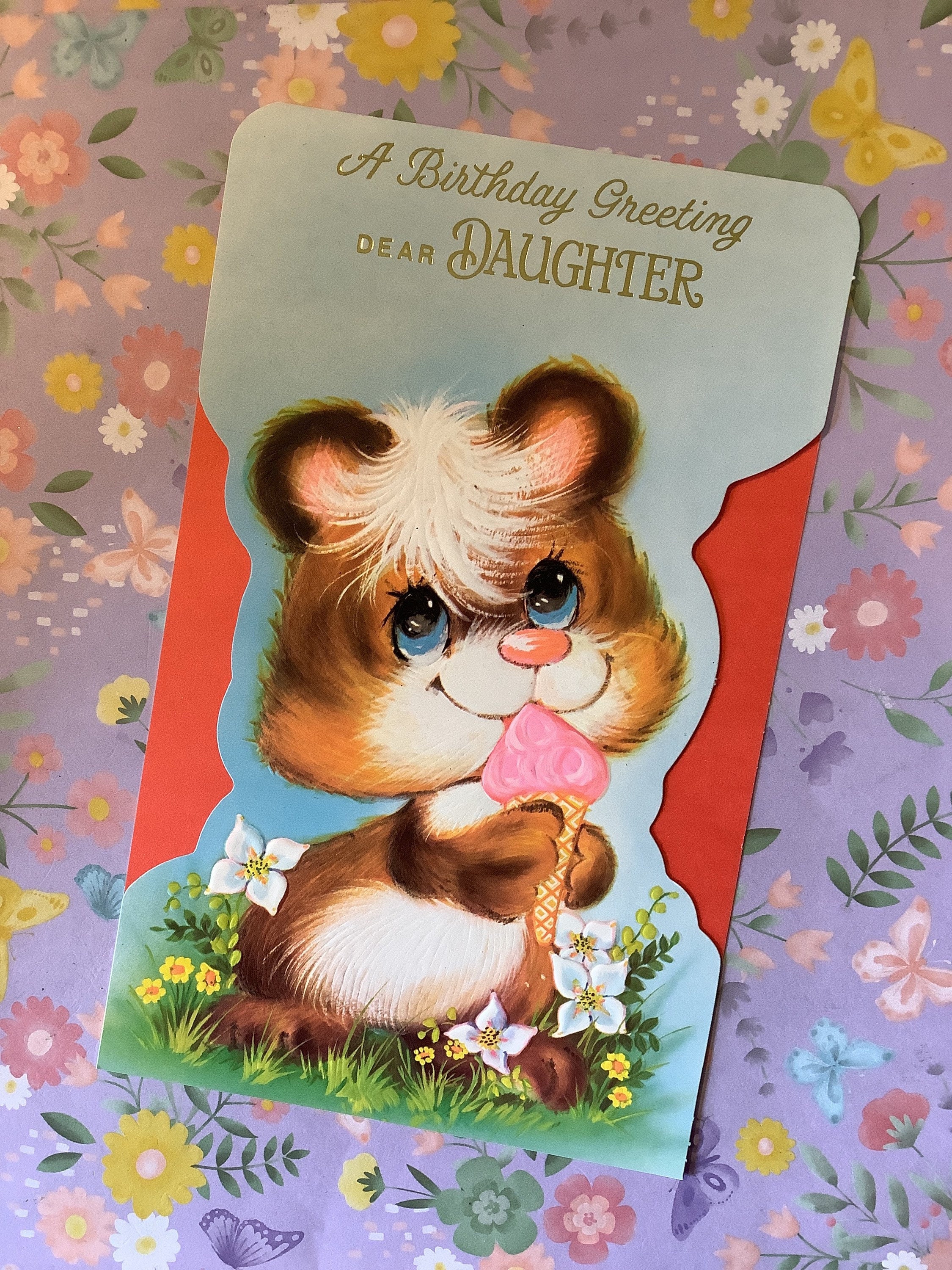 rare greeting cards Rare and Beautiful Birthday Greeting Card Single Card