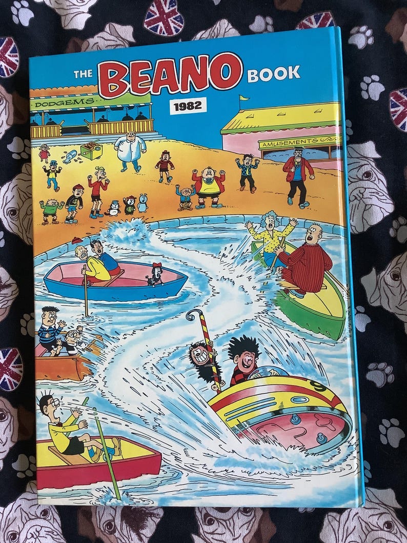 Vintage 'the Beano Book 1982' Annual in Hardback Fun Retro Birth Year ...