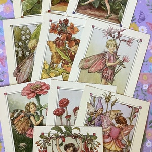 Cartoline vintage 2002 'A Flower Fairy Alphabet' - Vendute singolarmente - Graziose carte da incorniciare - Diario spazzatura/Scrapbook Fillers da collezione
