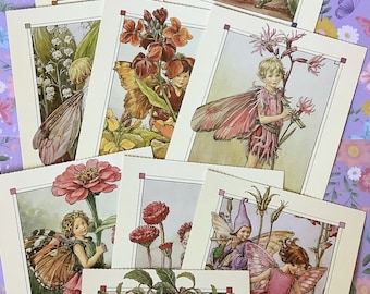 Vintage 2002 'A Flower Fairy Alphabet' Postcards - Sold Individually - Pretty Cards For Framing - Collectable Junk Journal/Scrapbook Fillers