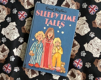 Vintage/Retro 1970 Libro de cuentos 'Sleepy Time Tales' de Enid Blyton en tapa dura de la serie Purnell Sunshine Library - Lectura nostálgica
