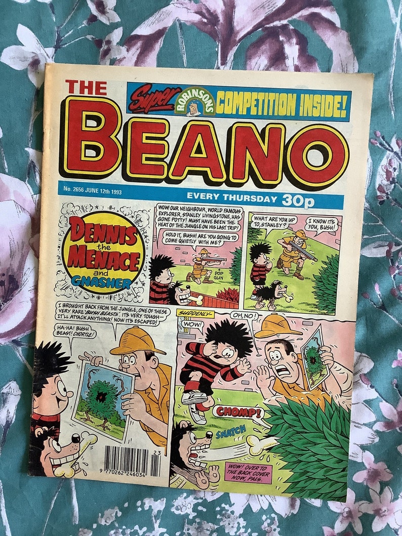 RARE Vintage From June 12th 1993 - 'the Beano' Weekly Comic No 2656 ...