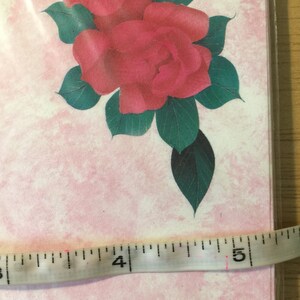 Fabulous Vintage Circa 1970s 'Thank You' Note Paper 20 Pink Sheets Pretty Roses Design & 20 Pink Envelopes Vintage Wedding Stationery image 6