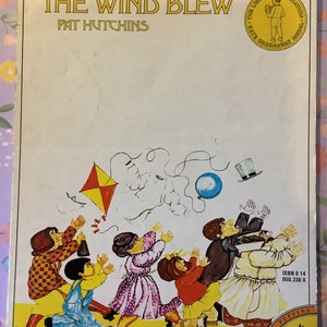 RARE Vintage 1980 'The Wind Blew' Paperback Book By Pat Hutchins Fun, Rhyming Tale Picture Book Childhood Nostalgia Very Well Loved Copy image 3