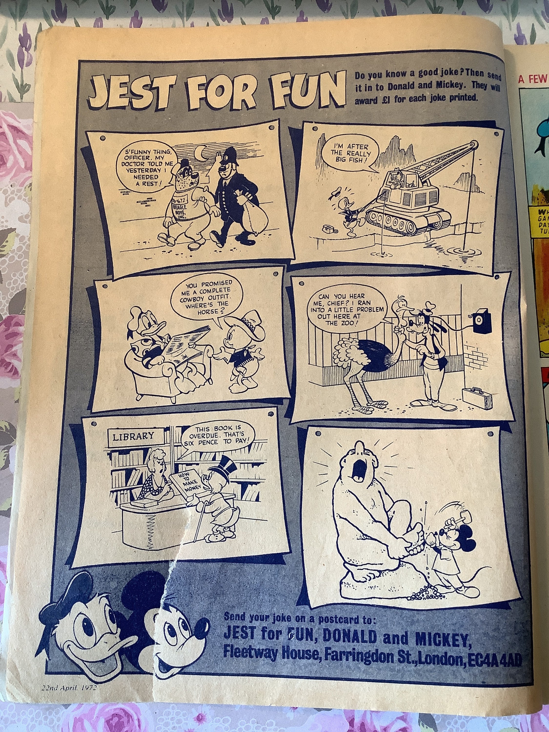 VERY Rare Vintage Walt Disney's 'donald and Mickey' Comic