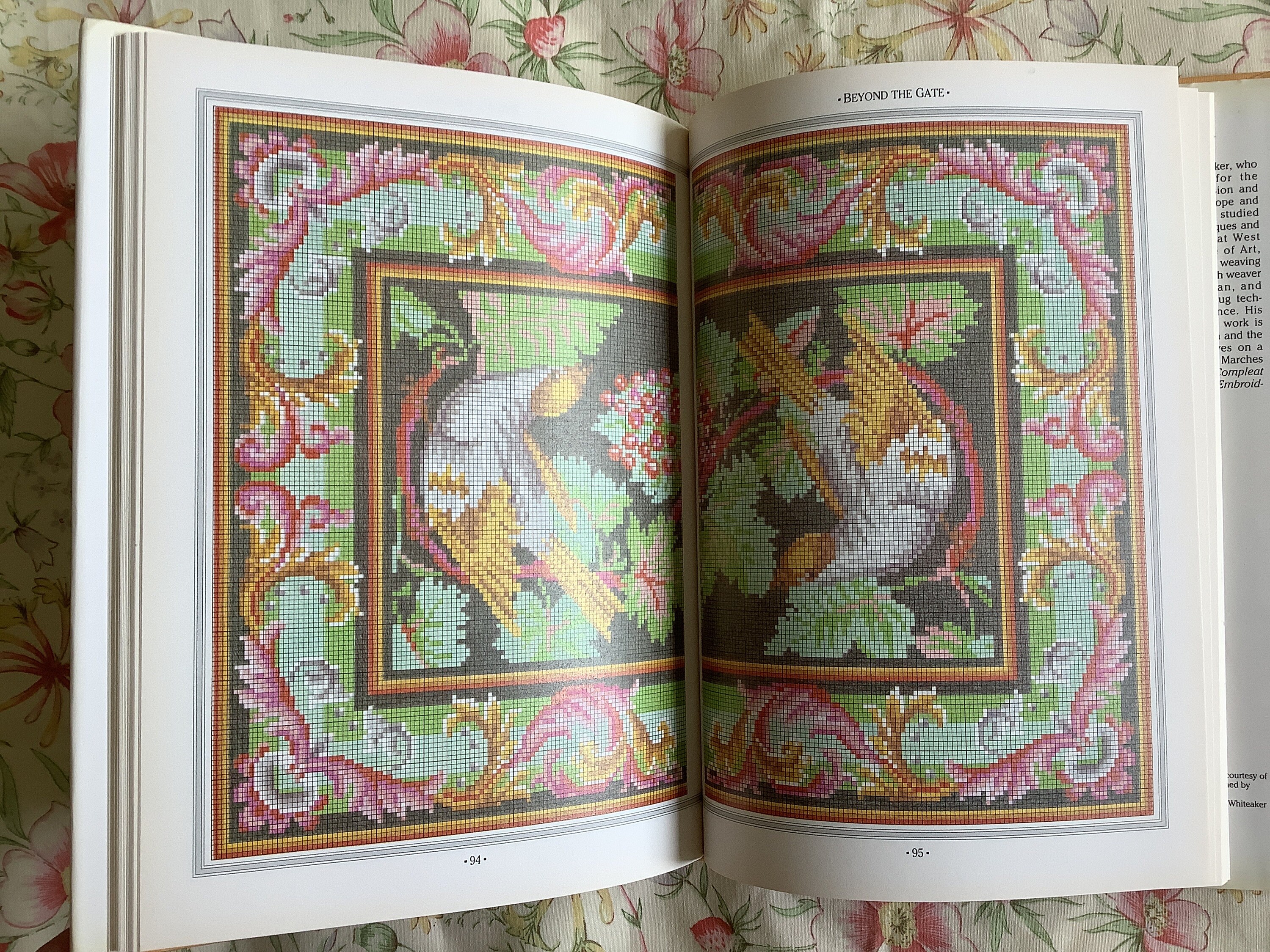 STUNNING Vintage 1988 'english Countryside Embroidery STUNNING Vintage 1988 'english Countryside Embroidery
