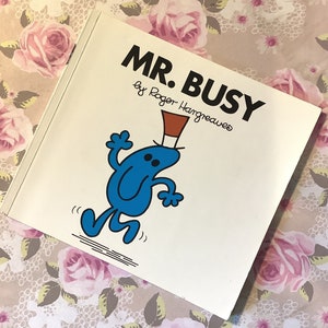 Vintage 1997 The Mr Men 'Mr. Busy' by Roger Hargreaves in Softback STUNNING Little Picture Book Childhood Memories -Vintage Birthday Gift