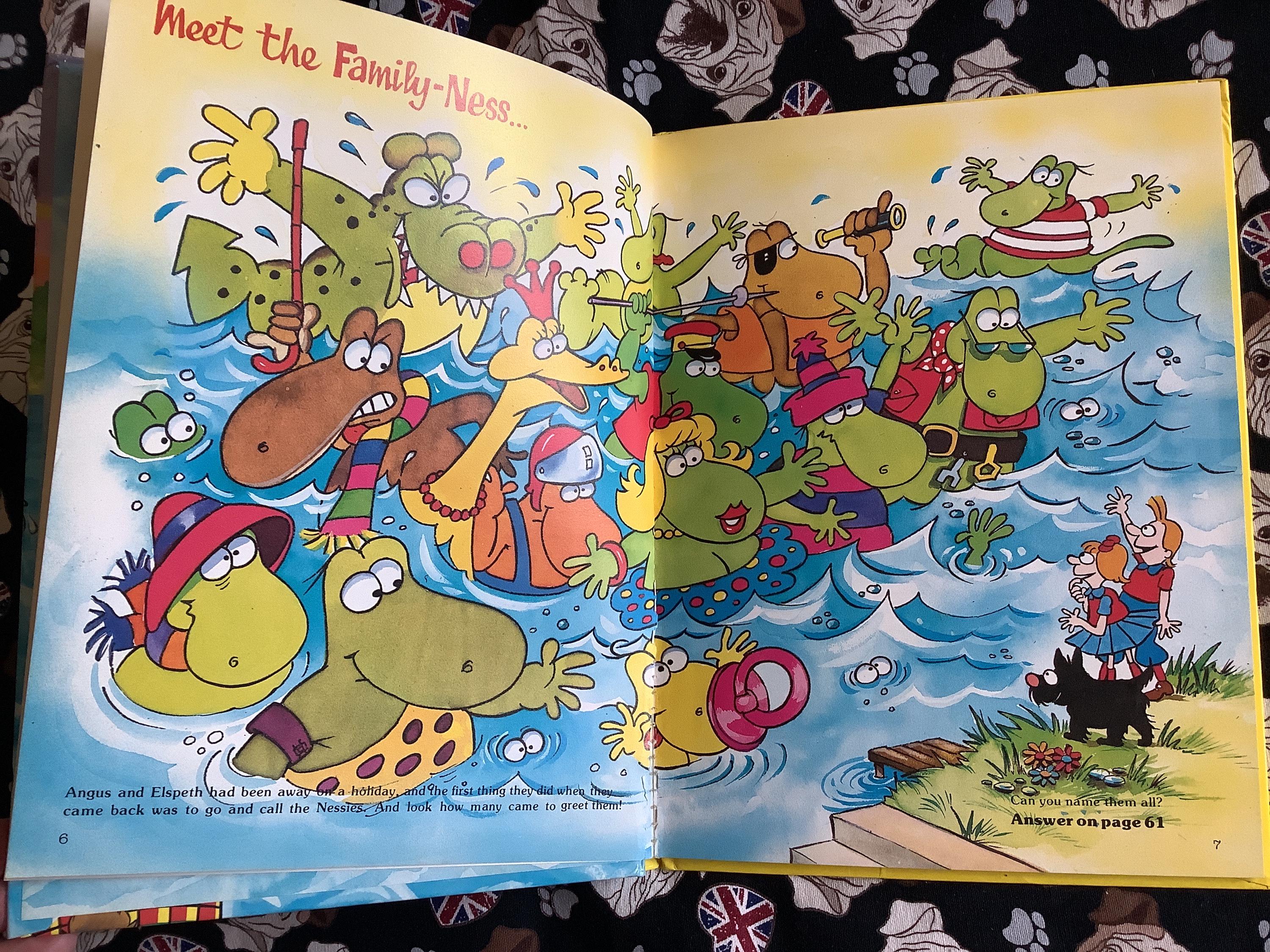 1984 Vintage Children's Book 'the Family Ness' Annual - 80s TV ...