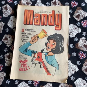 Rare Vintage November 25 1978 Issue No 619 &#39;Mandy&#39; Comic - Comic Strip Stories - Collectable Childhood Nostalgia - Retro 1978 Gift For Her