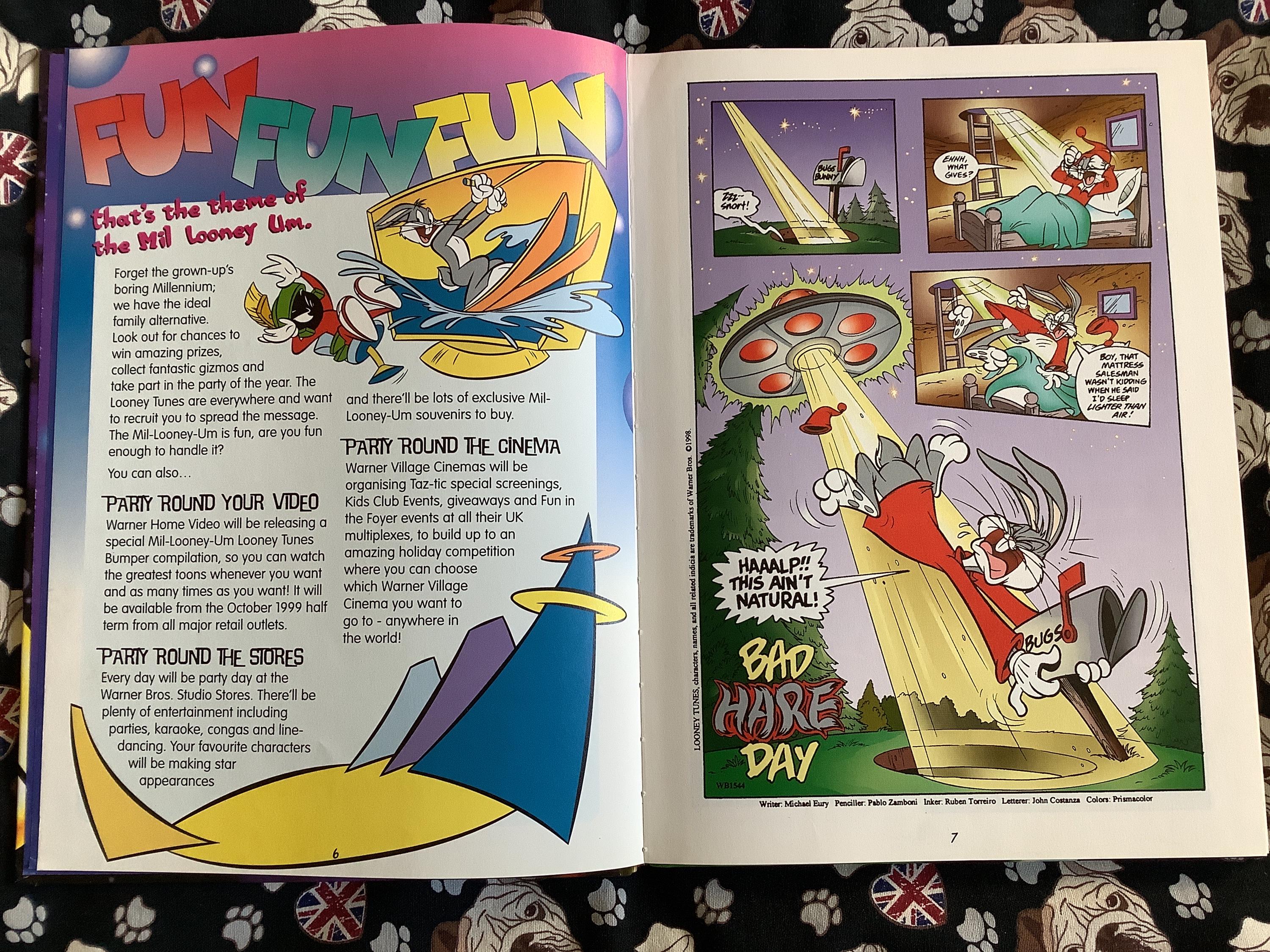 RARE Vintage 2000 'looney Tunes Annual' in Hardback - Warner Bros