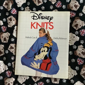 Rare Vintage 1987 ‘Disney Knits&#39; Hardback Book by Melinda Coss & Debby Robinson - Twenty Disney Designs for Kids and Adults - Handmade Gifts
