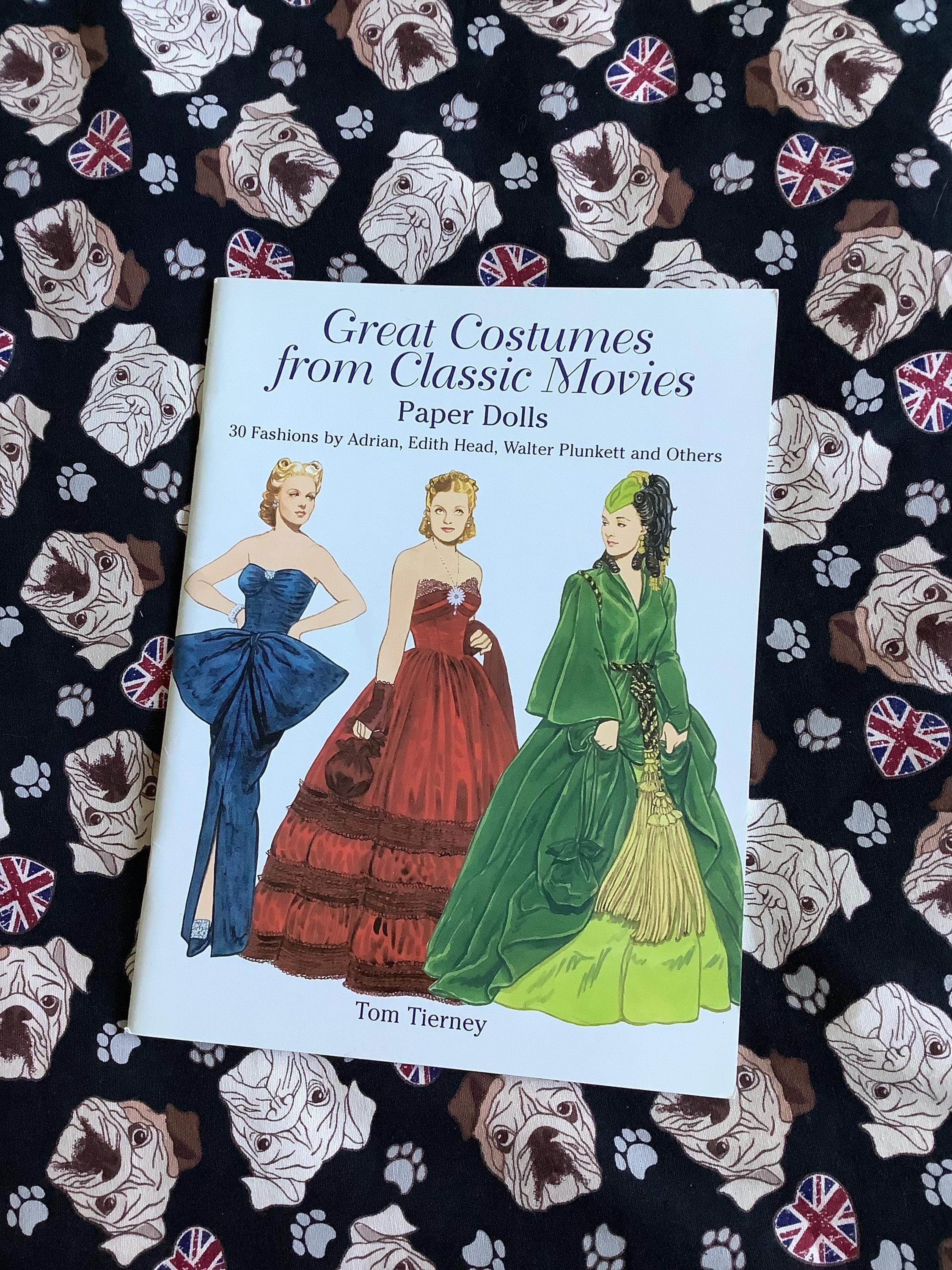 Vintage 2003 Great Costumes From Classic Movies Paper Doll Book by