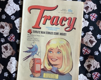 Rare Vintage From January 5th 1980 'Tracy' Comic Issue No 14 -Comic Strip Stories - Collectable -Childhood Nostalgia - Unusual Birthday Gift