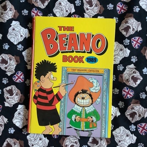 Libro con copertina rigida vintage/retrò "The Beano Book 1989" - Libro da collezione - Favoloso regalo di compleanno - Regalo per gli amanti dei fumetti - Nostalgia dell'infanzia