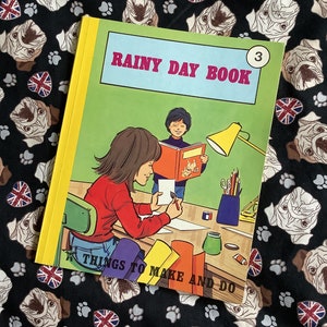 RARE 1970s &#39;Rainy Day Book No 3&#39; in Paperback by Madeleine Mays - Things To Make And Do for Children - Craft Projects using Everyday Items