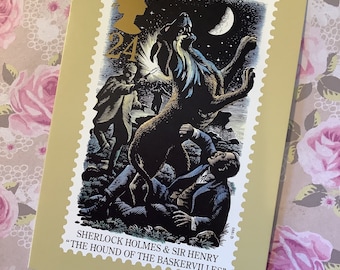 Vintage 1993 Royal Mail &#39;Sherlock Holmes&#39;  Postcards Perfect For Scrapbooking -Junk Journals -Approx 4&quot; By 6&quot; Sold Individually -Collectable