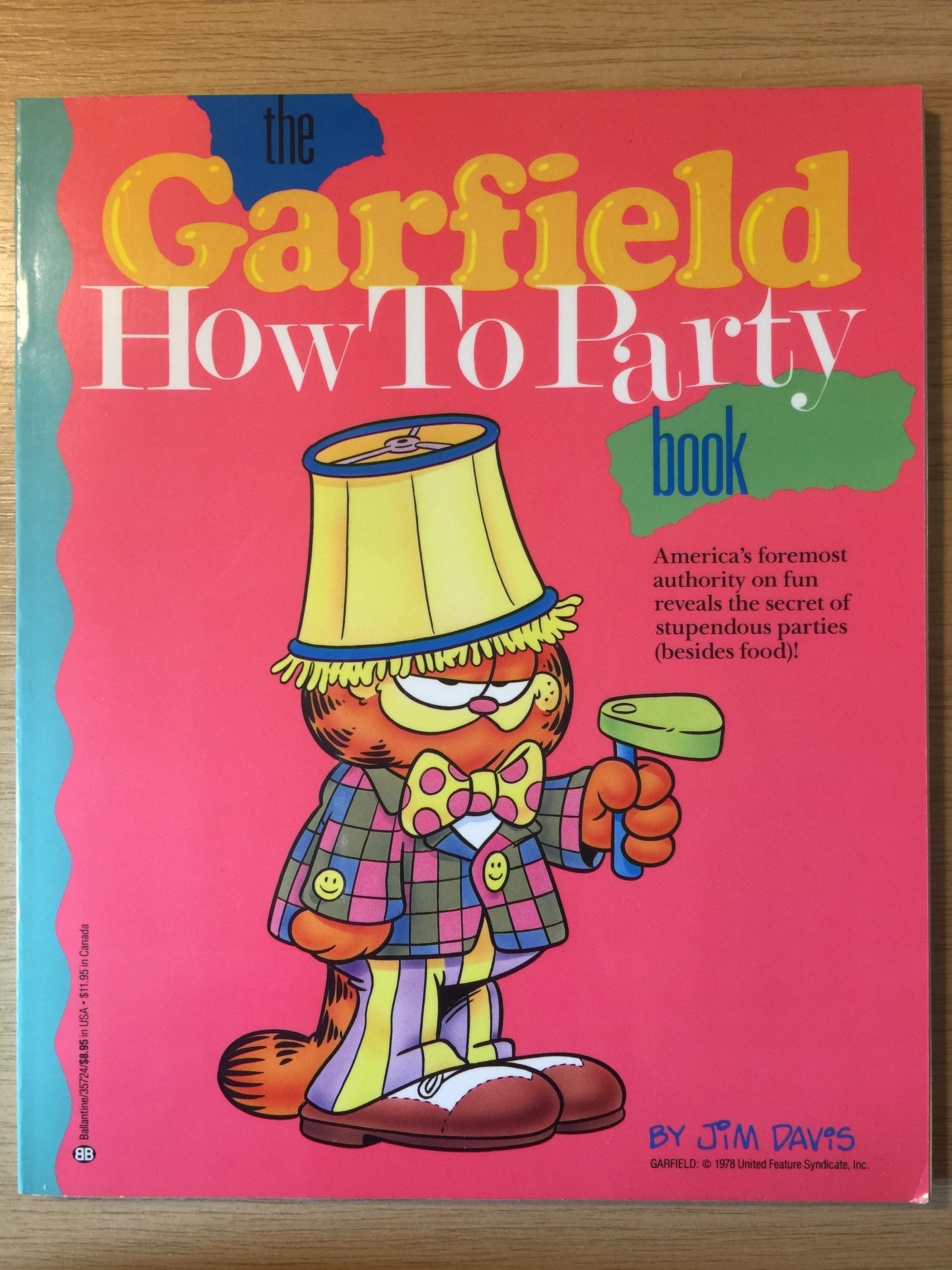 RARE Vintage 1988 First Edition garfield How to Party image