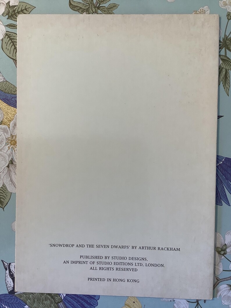 Rare Unwritten Vintage Circa 1970s 'snowdrop and the Seven Dwarfs ...