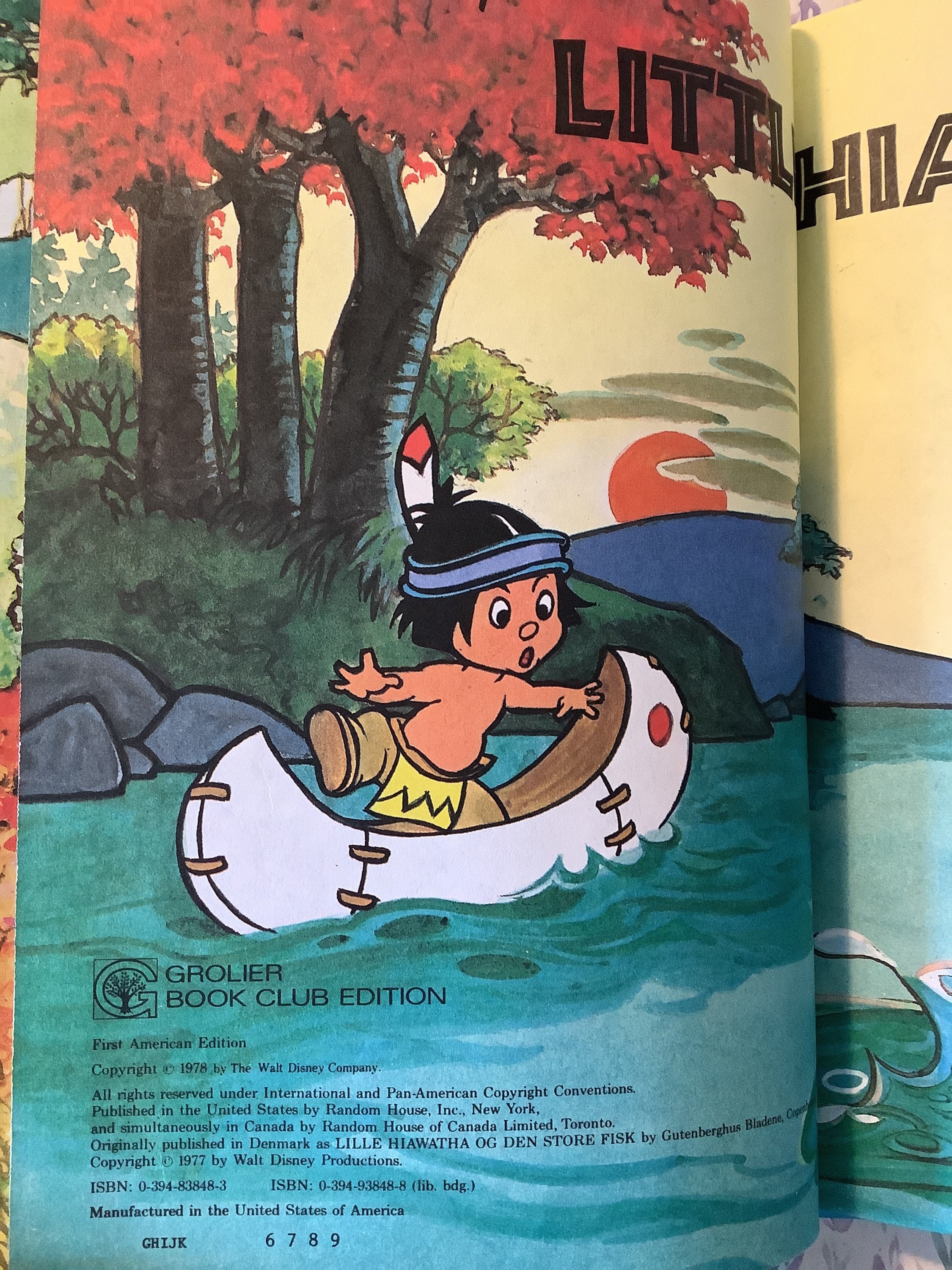 希少なヴィンテージ1978年初版リトル・ハイアワサ ウォルト