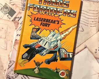 RARE 1986 Vintage/Retro First Edition The Transformers 'Laserbeak's Fury' Ladybird Book - Collectable Nostalgic Book - Fab Birthday Gift