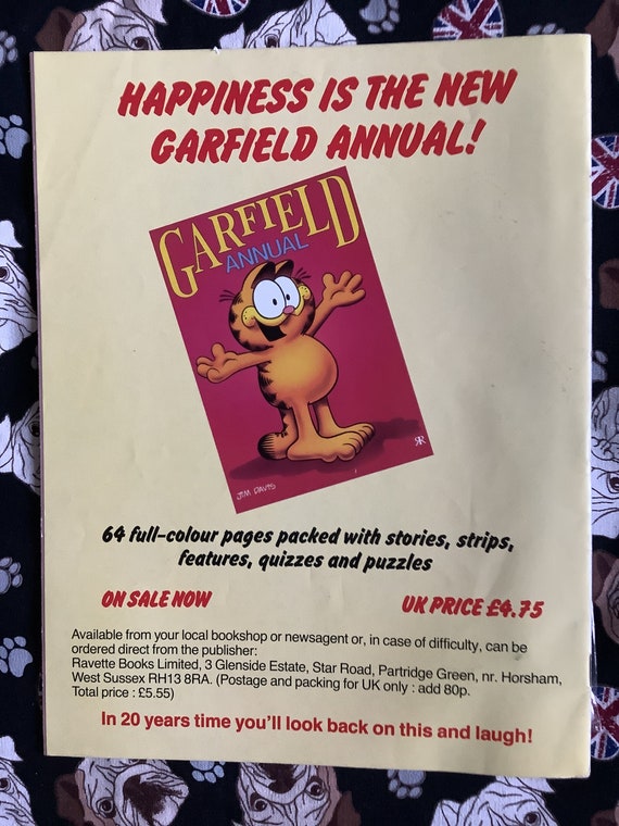 EXTREMELY Rare Vintage November 1992 'garfield' Comic EXTREMELY Rare Vintage November 1992 'garfield' Comic
