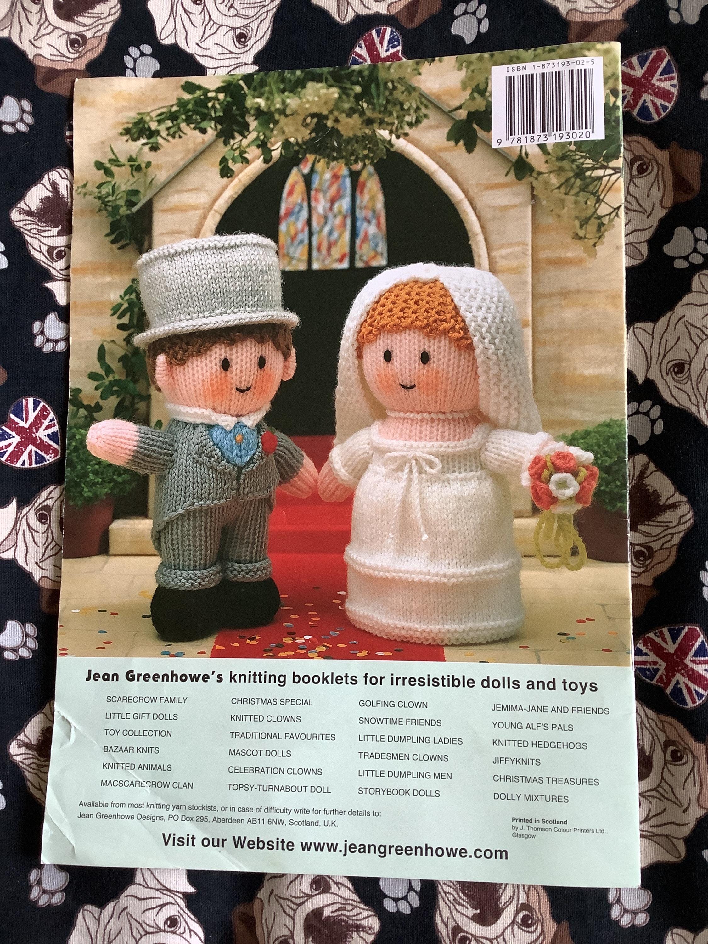 Vintage 1989 Jean Greenhowe Little Gift Dolls Knitting Booklet