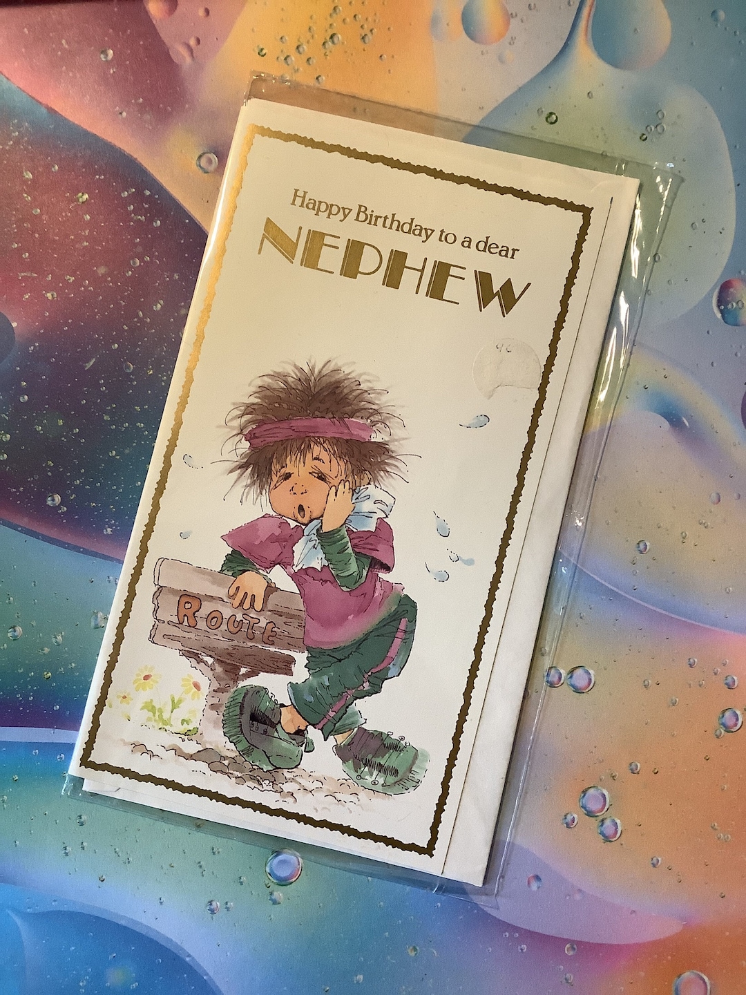 RARE Vintage Circa 1980s 'happy Birthday to a Dear Nephew' Birthday