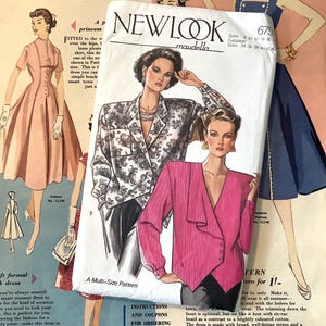 RARE Vintage/Retro Uncut Circa 1980s maudella Pattern No 6751 Misses' Blouses/Tops in 2 Styles Multi-Size 8-18 -Collectable - Factory Folded