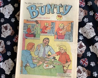 Rare Vintage May 12, 1984 'Bunty' For Girls' Comic No 1374 - Collectable -Childhood Nostalgia - Fun & Unusual Birth Year Gift For Her