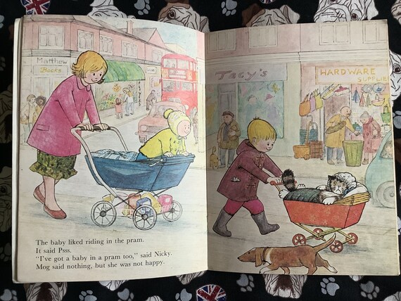 希少なヴィンテージ1982年「モグと赤ちゃん」ジュディス・カー著