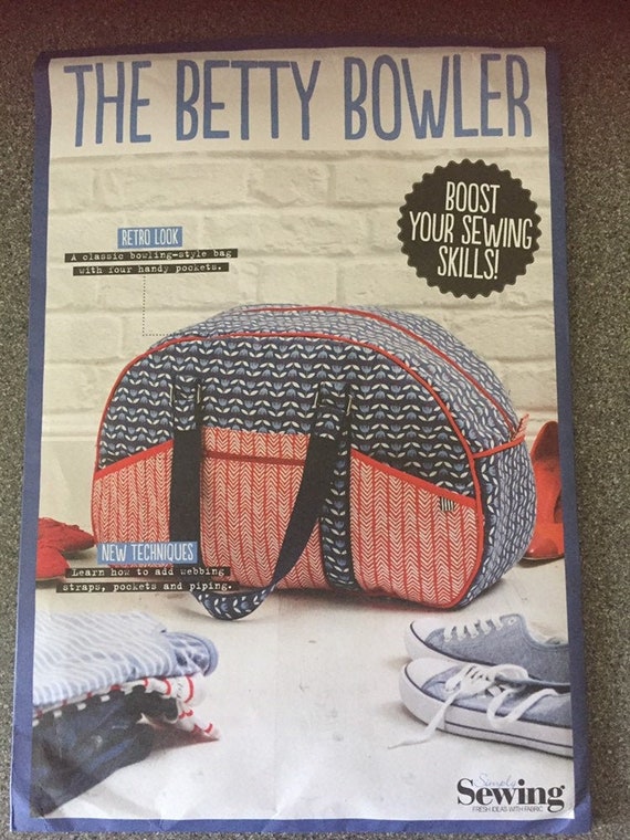 Simply Sewing Magazine Bowling Bag Sewing Pattern NEW//UNCUT