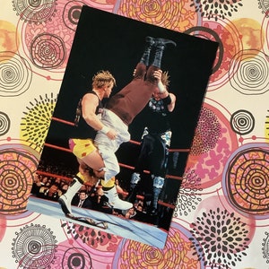 Vintage 1999 'WWF ' No 31 Colección de tarjetas fotográficas Titan Sports con The New Age Outlaws - Tarjeta coleccionable - Wrestle Mania Live! Regalo divertido