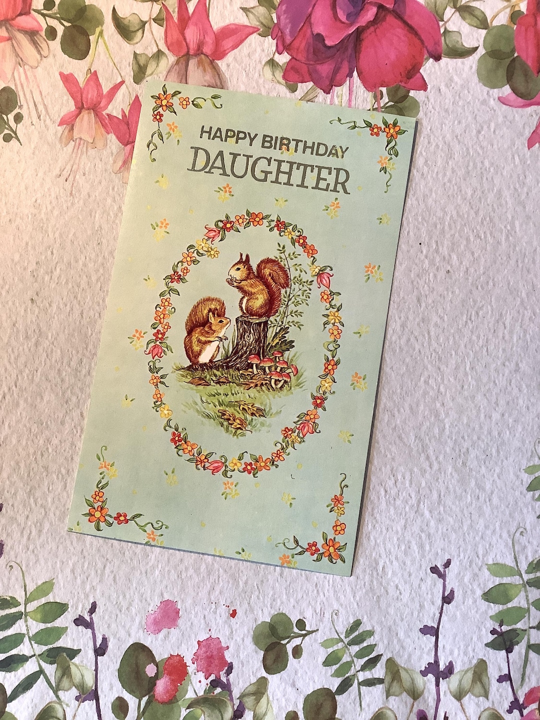 RARE Vintage Circa 1970s Daughter Birthday Card - ADORABLE Pair of ...