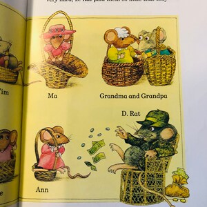 1996 Vintage Children's Book 'the Mice and the Flying Basket' Paperback ...