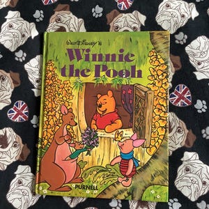 RARE Vintage 1977 Walt Disney&#39;s Winnie the Pooh Book in Hardback - A Purnell Book - Fun, Nostalgic Birth Year Gift for a Pooh & Friends Fan