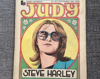 Rare Vintage September 18 1976 Judy Comic - Comic Strip Stories - Collectable - Childhood Nostalgia -Fun Retro Birth Year Gift -Steve Harley