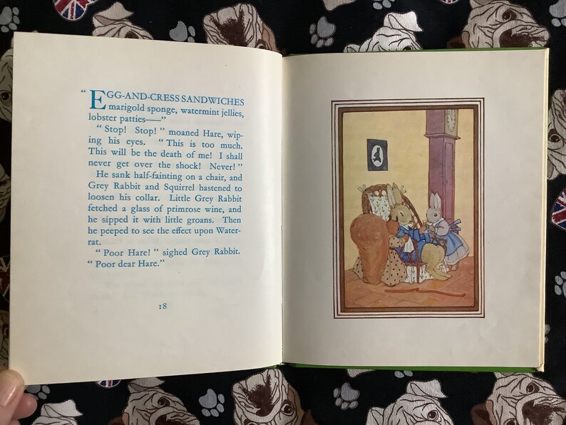 1974 Vintage Children's Book Alison Uttley's 'water-rat's Picnic' the ...