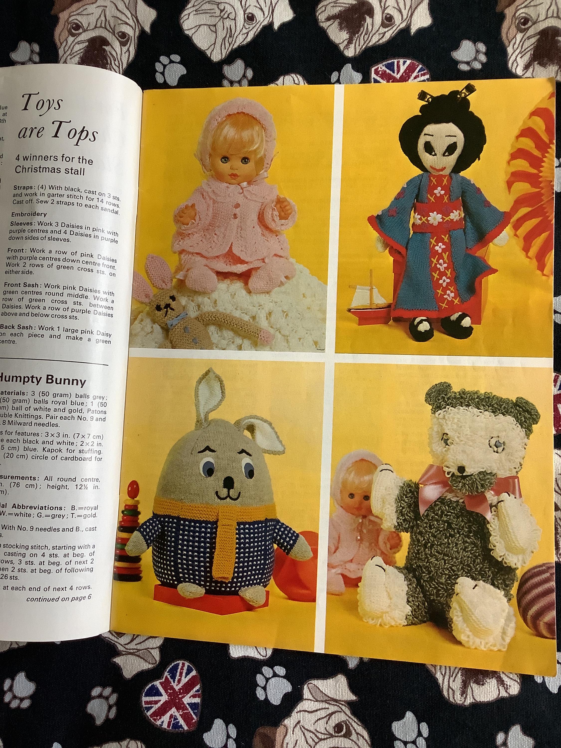 RARE Vintage 1970s Patons No 178 'bazaar Book' Knitting Pattern Booklet ...