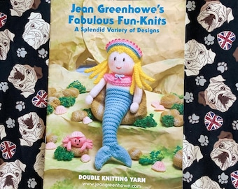 2012 Jean Greenhowe 'Fabulous Fun Knits' Knitting Booklet - Knitting Patterns - Collectable - Includes Mirabelle The Mermaid Pattern - OOP