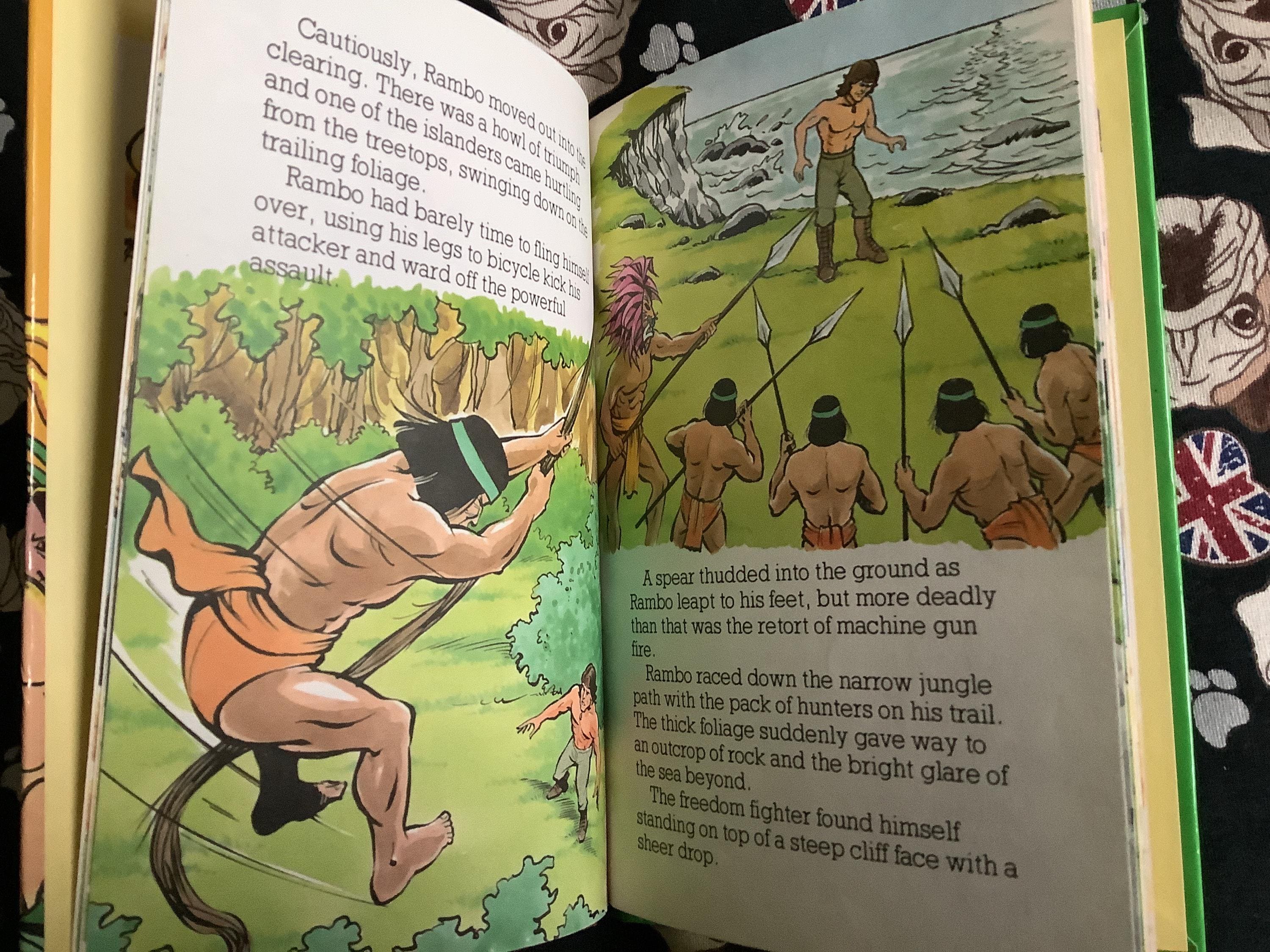 RARE 1987 Vintage 'rambo - the Mask of Mardar' Hardback Little Owl ...