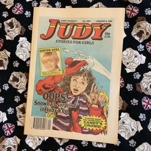 Rare Vintage From January 6, 1990 &#39;Judy&#39; Comic - Comic Strip Stories - Childhood Nostalgia - Fun, Unusual Retro Birth Year or Christmas Gift