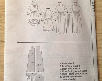 cotton and chalk olivia dress The Olivia Dress by Cotton + Chalk Sewing Pattern No. 2 UC Sizes 6-20,  Maxi, Hi-lo Hemline, Ruffle Edge, Boho