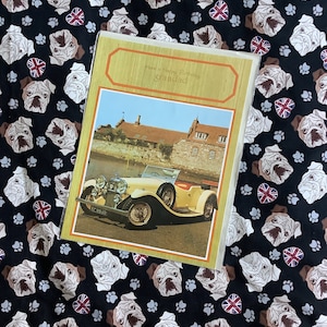 EXTRÊMEMENT RARE véritable carte vintage/rétro vers les années 1970 « Passez un joyeux anniversaire grand-père » - carte photo voiture classique - carte grand-père amoureux des voitures
