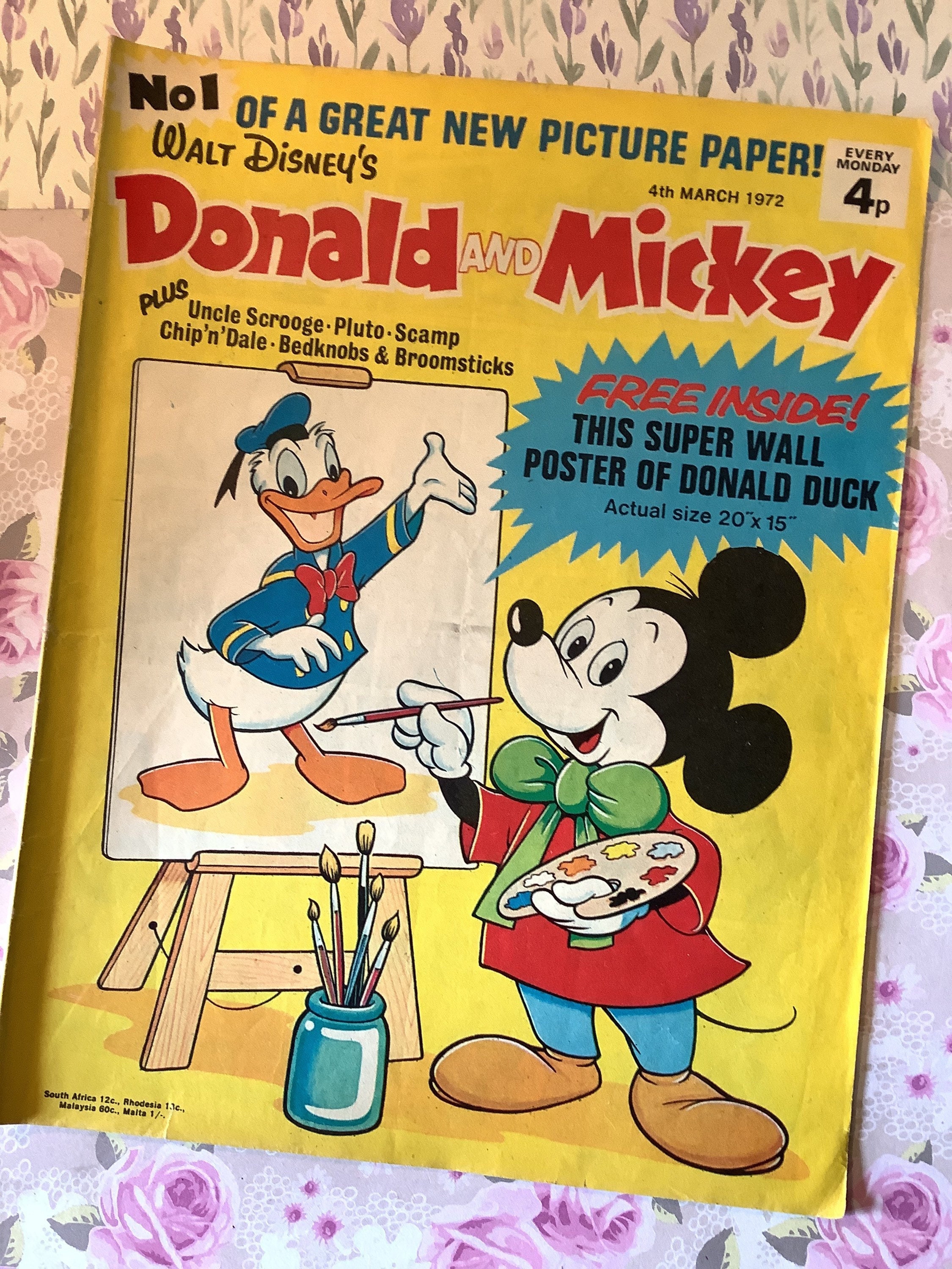 VERY Rare Vintage Issue No 1 Walt Disneys donald
