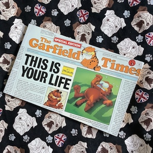 RARE Vintage 1988 &#39;The Garfield Times&#39; in Paperback - Fun Comic Strip Book - Garfield Fan Gift - 80 Pages of Garfield&#39;s Hilarious Exploits