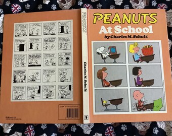 Rare 1982 Peanuts at School Hardback Book – Charles M. Schulz
