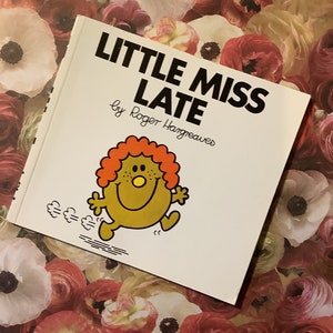 Vintage 1998 'Little Miss Late' by Roger Hargreaves in Paperback Little Picture Book -Fun Birthday Gift -Friend Who Is Always Late Book Gift