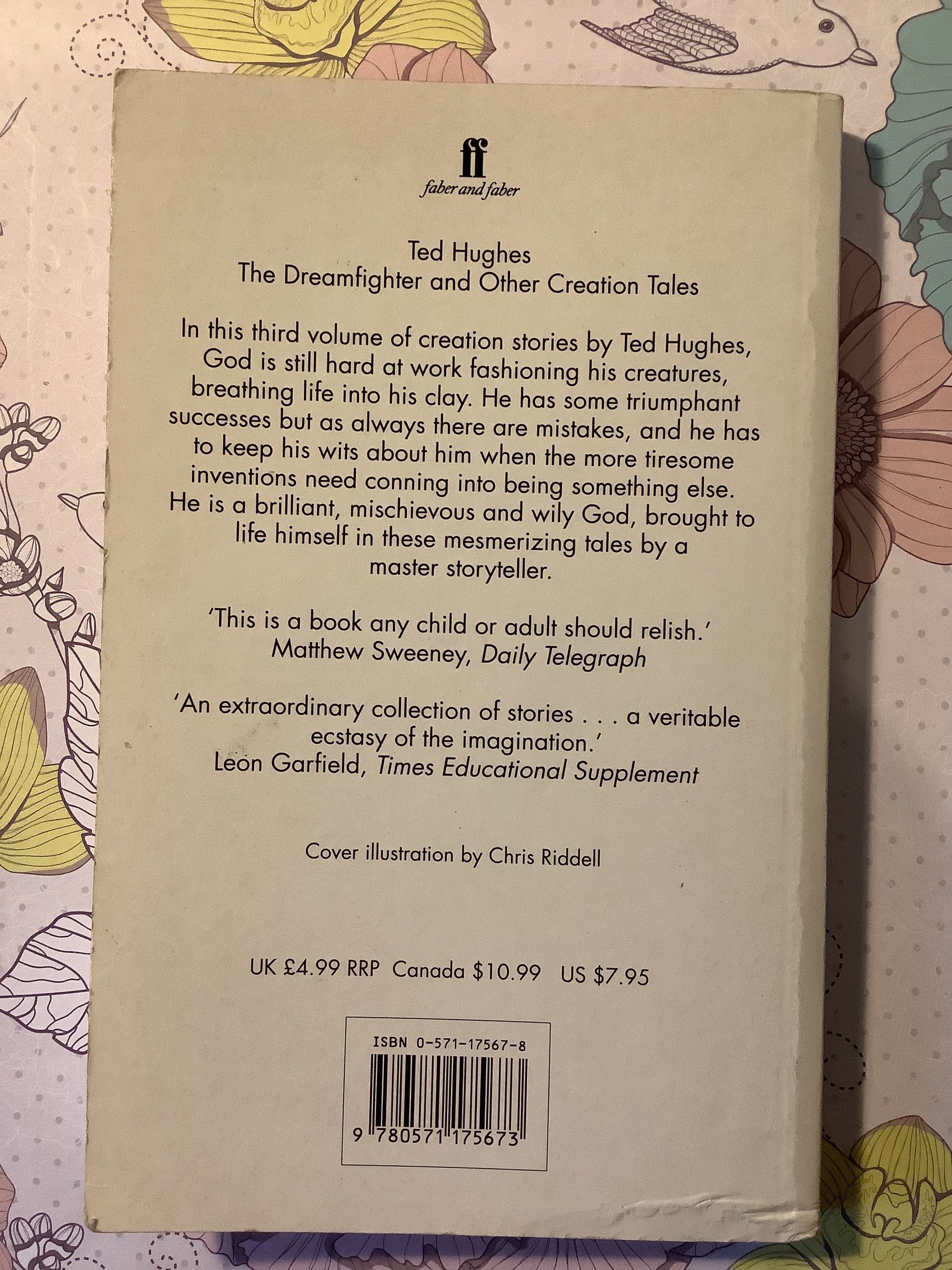 Ted Hughes Dreamfighter and Other Creati Ted Hughes The